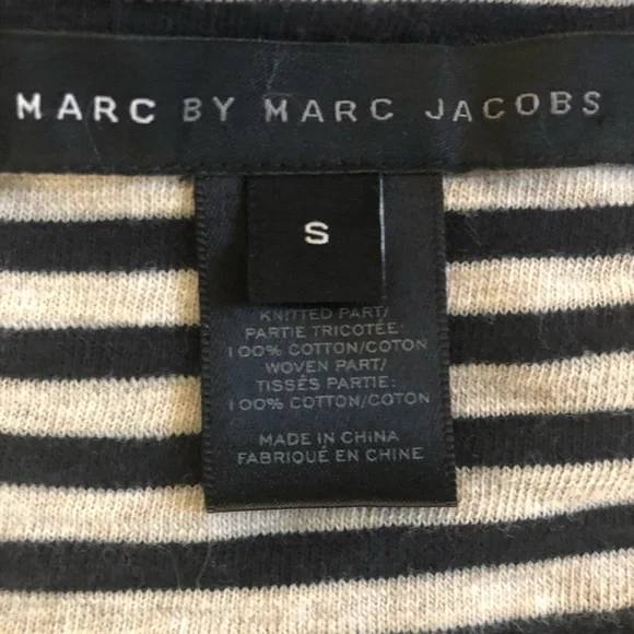 Marc by Marc Jacobs Normandy Blue Stripe Dress Size Small - Picture 12 of 14